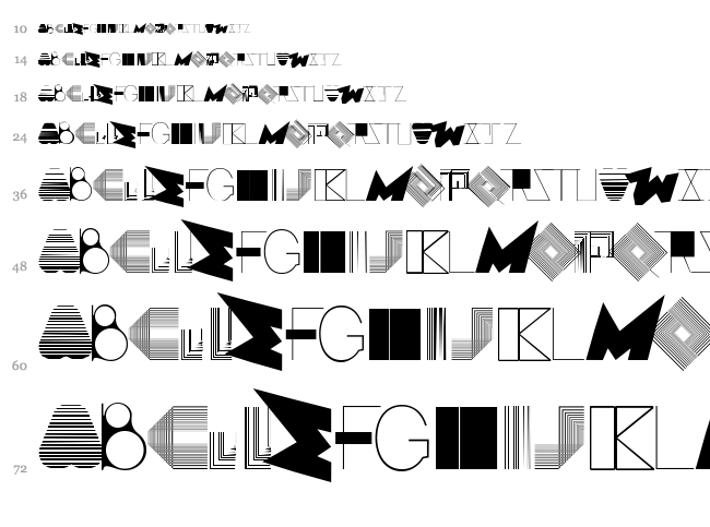 Boss M font waterfall
